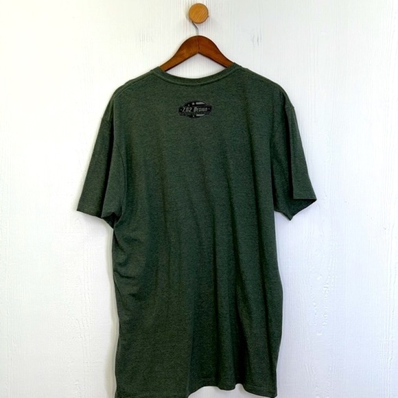 7.62 Design - Veteran Bullet Flag Battle Space Olive Green T Shirt Size XL - Picture 10 of 11